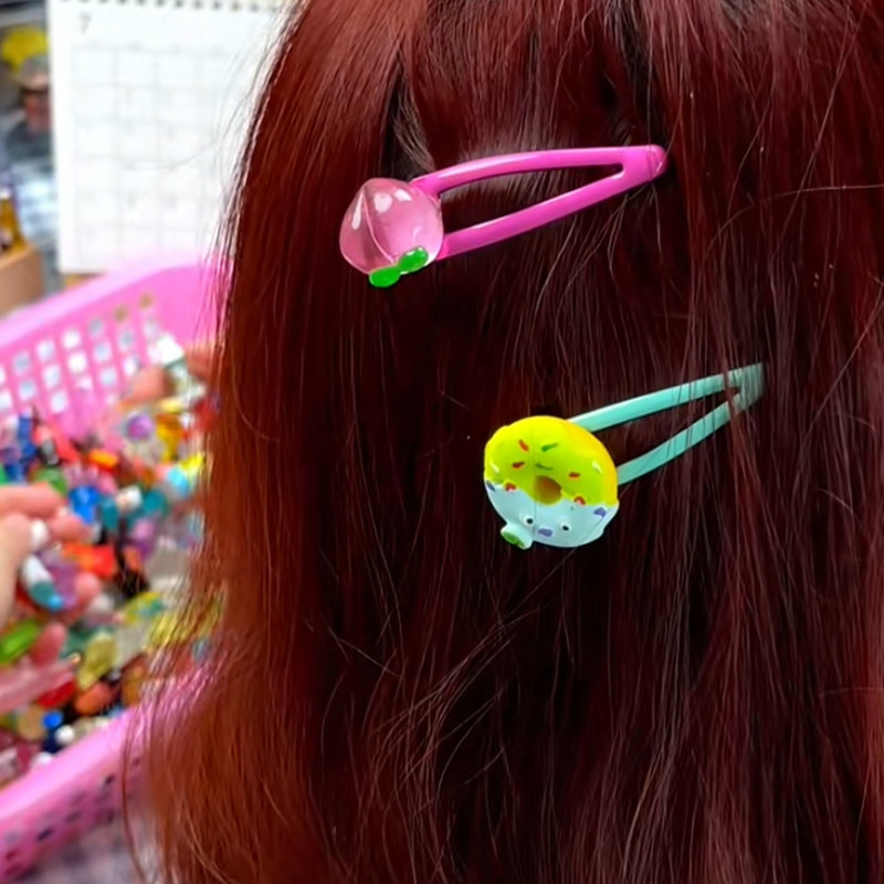 iYOE rózsaszín átlátszó őszibarack gyöngyök gyanta gyümölcs gyöngyök ékszerekhez karkötő nyaklánc medál barkács kézműves dísz