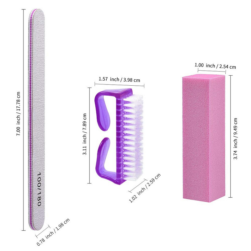 Pilníky na nechtové umenie a leštičky na manikúru, akrylové nechty, pilníky, leštičky, bloky, profesionálne všetko pre obrábacie stroje, sady, súpravy na pedikúru