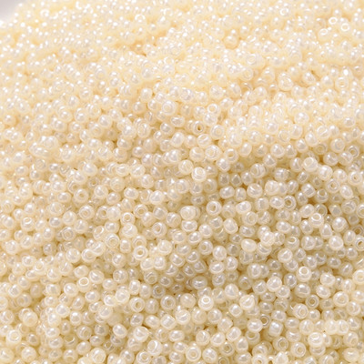 2mm 3mm 4mm Effect of The Cream Charm Τσέχικες γυάλινες χάντρες σπόρων για κοσμήματα που κάνουν DIY χειροποίητα αξεσουάρ βραχιολιών