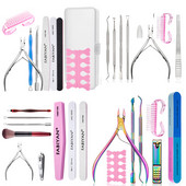 Επαγγελματικό ψαλίδι νυχιών για μανικιούρ Επωνύχια Pusher Nippers Cutter Gel Polish Tweezers Finger Dead Skin Remover Art Set