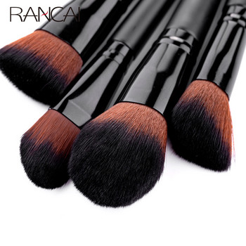 RANCAI 4τμχ Σετ Πινέλα Μακιγιάζ Foundation Powder Blush Σφουγγάρι Βούρτσα Μαλακών Μαλλιών Καλλυντικά Εργαλεία Βούρτσες Εργαλείο κιτ ομορφιάς