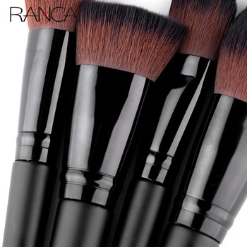 RANCAI 4τμχ Σετ Πινέλα Μακιγιάζ Foundation Powder Blush Σφουγγάρι Βούρτσα Μαλακών Μαλλιών Καλλυντικά Εργαλεία Βούρτσες Εργαλείο κιτ ομορφιάς