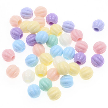 CHONGAI 20Pcs Candy Color Акрилни кръгли сферични дистанционни мъниста за изработка на бижута Направи си сам аксесоари за бижута за занаяти