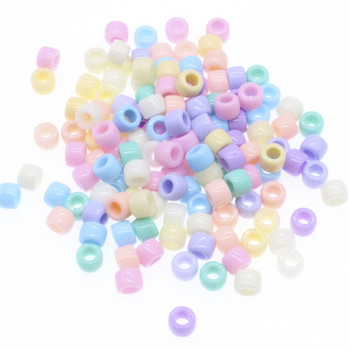 CHONGAI 20Pcs Candy Color Акрилни кръгли сферични дистанционни мъниста за изработка на бижута Направи си сам аксесоари за бижута за занаяти