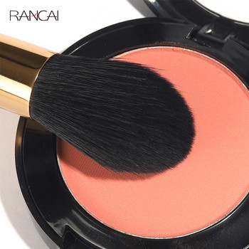 RANCAI 3 ΤΕΜ. Πινέλα Μακιγιάζ Σετ Χρυσό Contour Powder Blusher Eyeshadow Highlighter Brush Cosmetics Blending Detail Make Up Beauty