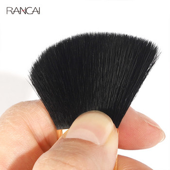 RANCAI 3 ΤΕΜ. Πινέλα Μακιγιάζ Σετ Χρυσό Contour Powder Blusher Eyeshadow Highlighter Brush Cosmetics Blending Detail Make Up Beauty