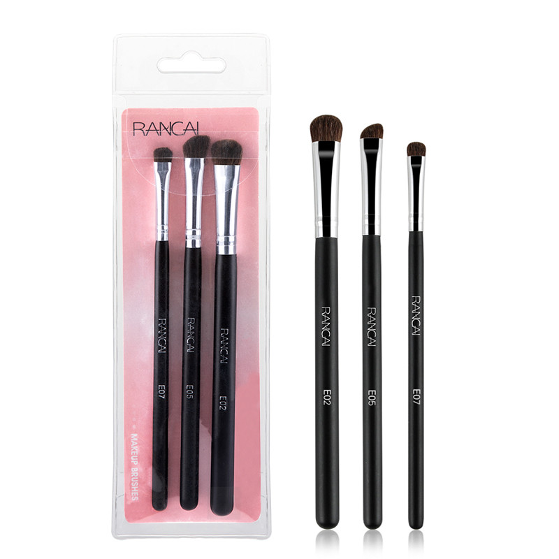 RANCAI lauvärvipintsel 3/5 tk. Meigipintslid Blending Eyebrow Brush Nature Bristles Horse Hair lauvärvipintslite komplekt