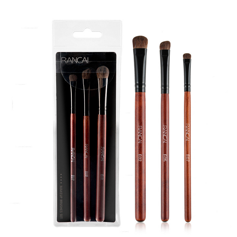 RANCAI lauvärvipintsel 3/5 tk. Meigipintslid Blending Eyebrow Brush Nature Bristles Horse Hair lauvärvipintslite komplekt