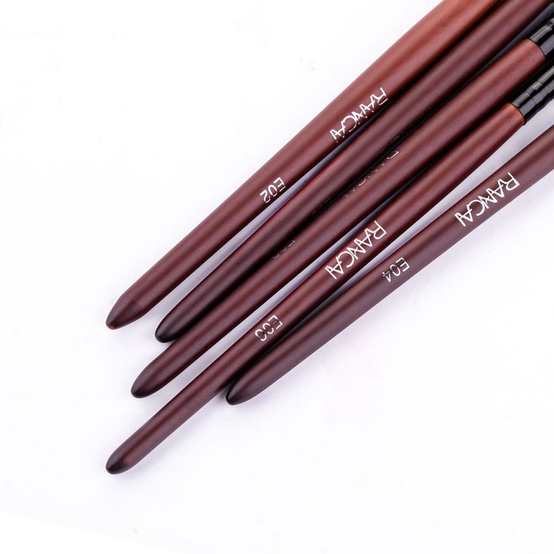 RANCAI lauvärvipintsel 3/5 tk. Meigipintslid Blending Eyebrow Brush Nature Bristles Horse Hair lauvärvipintslite komplekt