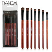 RANCAI 7 tk lauvärvide meigipintslite komplekt Natural Animal Horse Pony Pehme juuksekosmeetika segav Smudge Shader Brush Beauty Kit