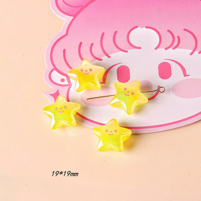 5 ks/sada farebných korálok s medveďom a králikom AB farebných hviezdicových živicových korálok DIY náramky náhrdelníky šperky doplnky