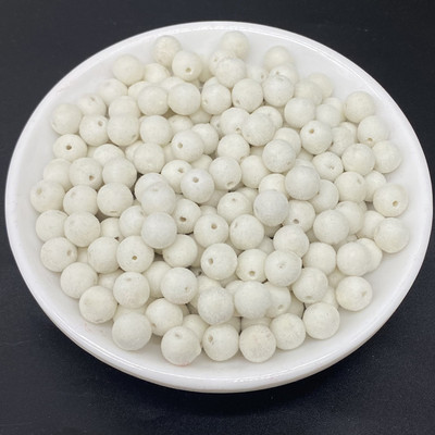 100 vnt/stal. 8 mm aksominiai akriliniai apvalūs karoliukai, skirti rankų darbo papuošalams gaminti, karoliai, apyrankės, „pasidaryk pats“ priedai, palaikymas, pristatymas