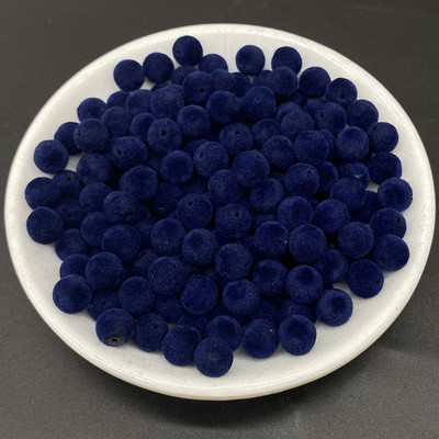 100 vnt/stal. 8 mm aksominiai akriliniai apvalūs karoliukai, skirti rankų darbo papuošalams gaminti, karoliai, apyrankės, „pasidaryk pats“ priedai, palaikymas, pristatymas