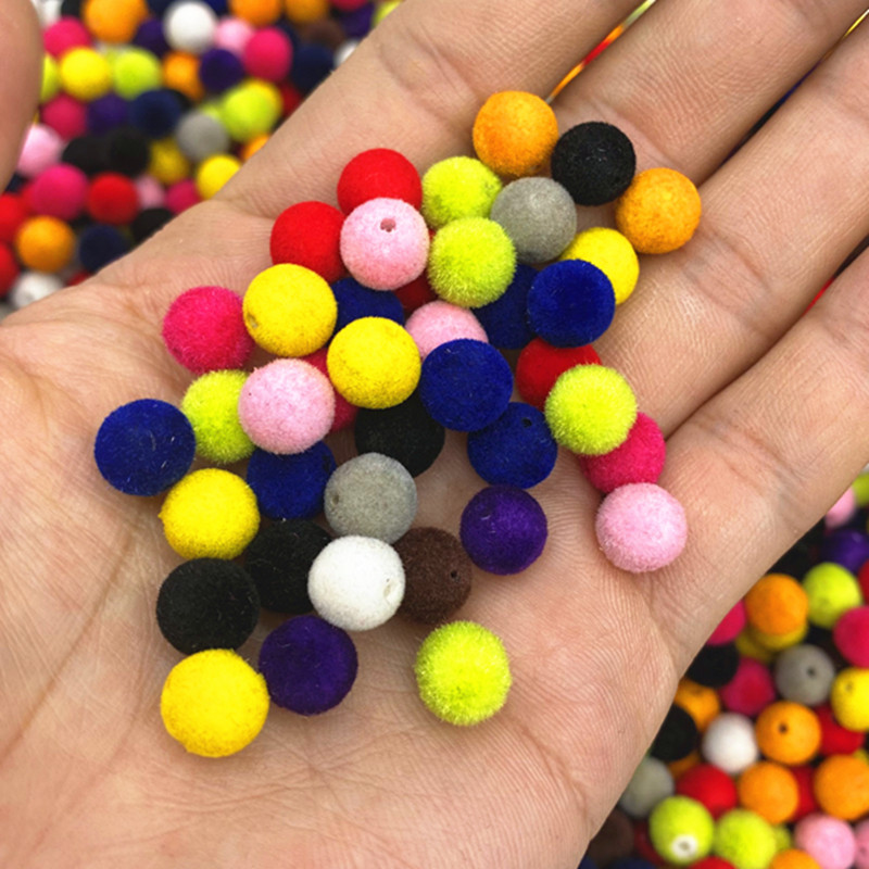 100 vnt/stal. 8 mm aksominiai akriliniai apvalūs karoliukai, skirti rankų darbo papuošalams gaminti, karoliai, apyrankės, „pasidaryk pats“ priedai, palaikymas, pristatymas