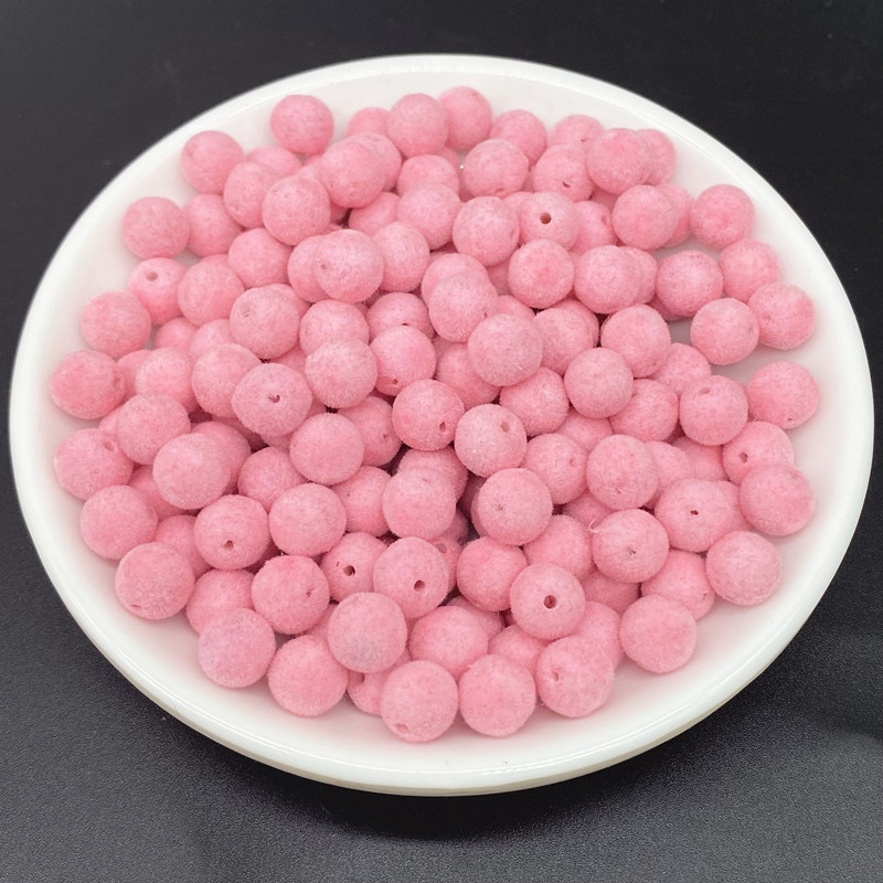 100 vnt/stal. 8 mm aksominiai akriliniai apvalūs karoliukai, skirti rankų darbo papuošalams gaminti, karoliai, apyrankės, „pasidaryk pats“ priedai, palaikymas, pristatymas