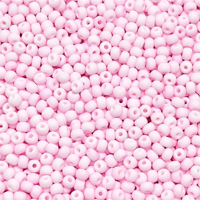 200 tk 4mm matt makarooni värvi klaasseemnehelmed ühtsed ümmargused vahehelmed käsitsi valmistatud ehete valmistamise tarvikute jaoks