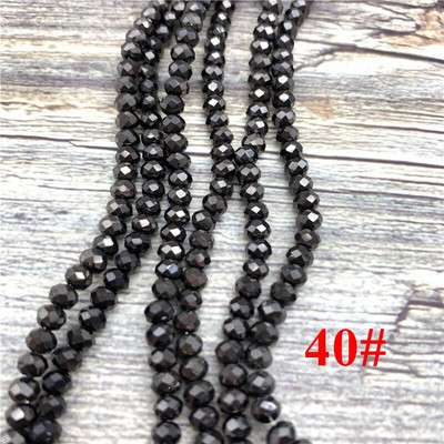 2X3mm/3X4mm/4X6mm Crystal Rondel Beads hulgimüük AB Värvilõikega lihvitud ümmargused klaashelmed ehete valmistamiseks Käevõrude tarvikud