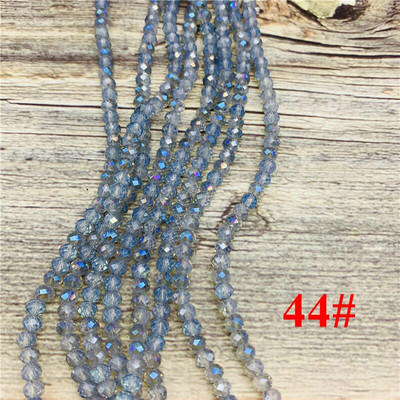 2X3mm/3X4mm/4X6mm Crystal Rondel Beads hulgimüük AB Värvilõikega lihvitud ümmargused klaashelmed ehete valmistamiseks Käevõrude tarvikud