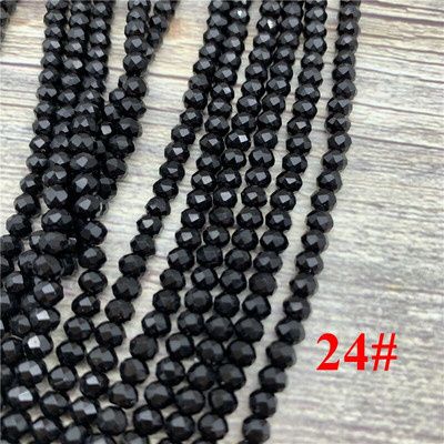 2X3mm/3X4mm/4X6mm Crystal Rondel Beads hulgimüük AB Värvilõikega lihvitud ümmargused klaashelmed ehete valmistamiseks Käevõrude tarvikud