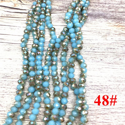 2X3mm/3X4mm/4X6mm Crystal Rondel Beads hulgimüük AB Värvilõikega lihvitud ümmargused klaashelmed ehete valmistamiseks Käevõrude tarvikud