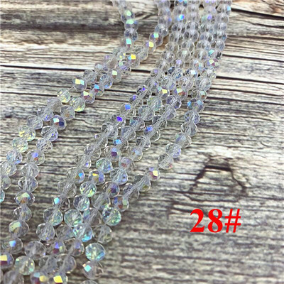 2X3mm/3X4mm/4X6mm Crystal Rondel Beads hulgimüük AB Värvilõikega lihvitud ümmargused klaashelmed ehete valmistamiseks Käevõrude tarvikud