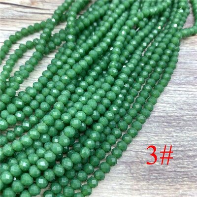 2X3mm/3X4mm/4X6mm Crystal Rondel Beads hulgimüük AB Värvilõikega lihvitud ümmargused klaashelmed ehete valmistamiseks Käevõrude tarvikud