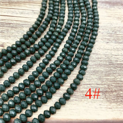 2X3mm/3X4mm/4X6mm Crystal Rondel Beads hulgimüük AB Värvilõikega lihvitud ümmargused klaashelmed ehete valmistamiseks Käevõrude tarvikud