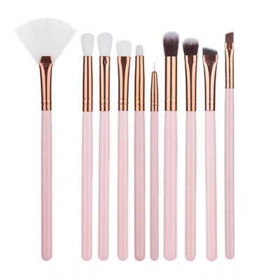 RANCAI lauvärvipintslite komplekt professionaalne 10 tk. meigipintslid Kulmude silmapliiats huulepintsel Make Up Cosmetic Beauty Tools