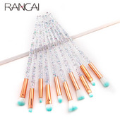 RANCAI 10 tk Meigipintslid maquiagem maquillaje Uus Mermaid Foundation Kulmude Eyeliner Kosmeetiline meigipintslid Täielik komplekt