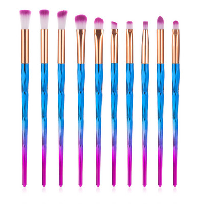 RANCAI 10 tk Meigipintslid maquiagem maquillaje Uus Mermaid Foundation Kulmude Eyeliner Kosmeetiline meigipintslid Täielik komplekt