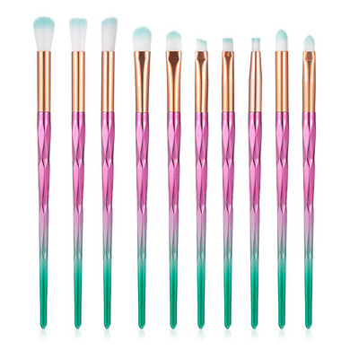 RANCAI 10 tk Meigipintslid maquiagem maquillaje Uus Mermaid Foundation Kulmude Eyeliner Kosmeetiline meigipintslid Täielik komplekt