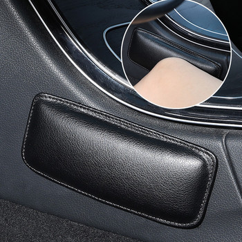 1 τεμ 18x8 cm Δερμάτινο μαξιλαράκι γονάτων αυτοκινήτου Εσωτερικό μαξιλάρι αυτοκινήτου Άνετο ελαστικό μαξιλάρι Memory Foam Universal Στήριγμα μηρών Αξεσουάρ αυτοκινήτου