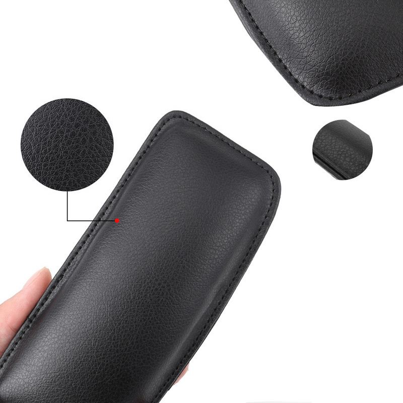 1 τεμ 18x8 cm Δερμάτινο μαξιλαράκι γονάτων αυτοκινήτου Εσωτερικό μαξιλάρι αυτοκινήτου Άνετο ελαστικό μαξιλάρι Memory Foam Universal Στήριγμα μηρών Αξεσουάρ αυτοκινήτου