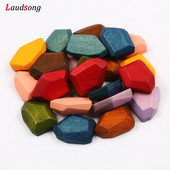 10 τμχ 18Χ15 χιλιοστά Φυσικές ακανόνιστες πολύχρωμες χάντρες Ξύλινες χάντρες για την κατασκευή κοσμημάτων Βραχιόλι κολιέ χειροποίητο DIY