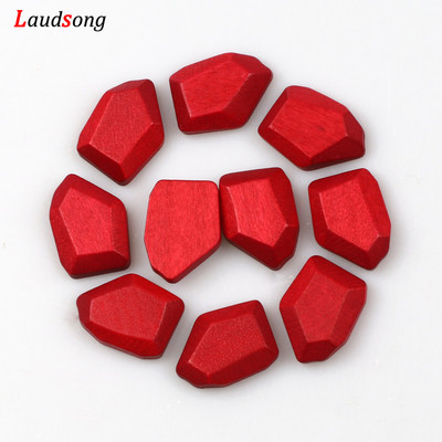 10 τμχ 18Χ15 χιλιοστά Φυσικές ακανόνιστες πολύχρωμες χάντρες Ξύλινες χάντρες για την κατασκευή κοσμημάτων Βραχιόλι κολιέ χειροποίητο DIY