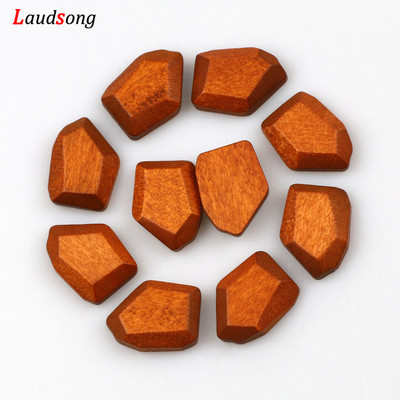 10 τμχ 18Χ15 χιλιοστά Φυσικές ακανόνιστες πολύχρωμες χάντρες Ξύλινες χάντρες για την κατασκευή κοσμημάτων Βραχιόλι κολιέ χειροποίητο DIY