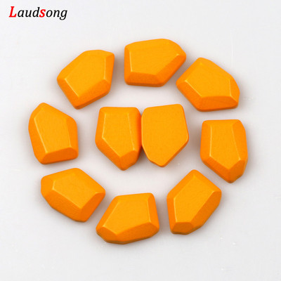 10 τμχ 18Χ15 χιλιοστά Φυσικές ακανόνιστες πολύχρωμες χάντρες Ξύλινες χάντρες για την κατασκευή κοσμημάτων Βραχιόλι κολιέ χειροποίητο DIY