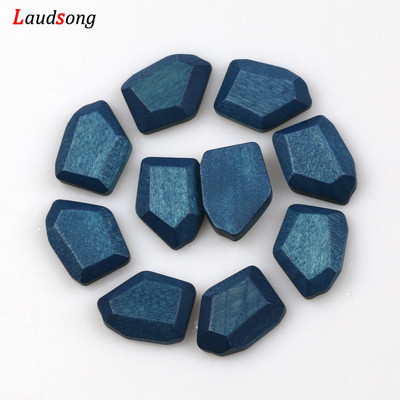 10 τμχ 18Χ15 χιλιοστά Φυσικές ακανόνιστες πολύχρωμες χάντρες Ξύλινες χάντρες για την κατασκευή κοσμημάτων Βραχιόλι κολιέ χειροποίητο DIY