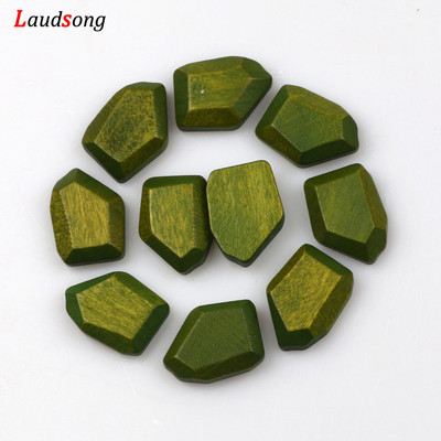 10 τμχ 18Χ15 χιλιοστά Φυσικές ακανόνιστες πολύχρωμες χάντρες Ξύλινες χάντρες για την κατασκευή κοσμημάτων Βραχιόλι κολιέ χειροποίητο DIY