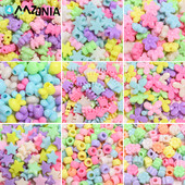 30-100 komada Akrilne perle u boji slatkiša Leptir Srce Slovo Školjka Cvijet Voće Zvijezda Kruna Razmak perle za DIY izradu nakita