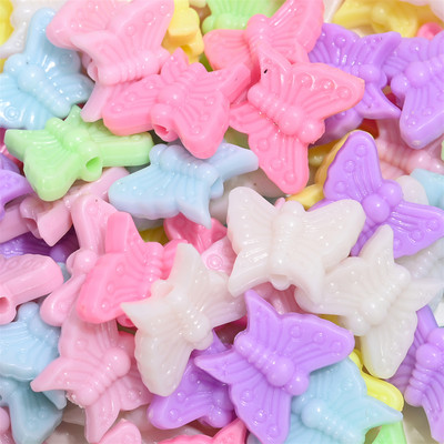 30-100 komada Akrilne perle u boji slatkiša Leptir Srce Slovo Školjka Cvijet Voće Zvijezda Kruna Razmak perle za DIY izradu nakita