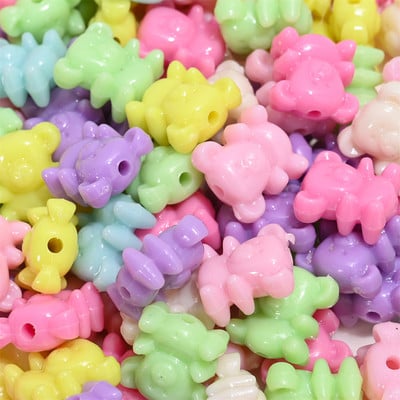 30-100 komada Akrilne perle u boji slatkiša Leptir Srce Slovo Školjka Cvijet Voće Zvijezda Kruna Razmak perle za DIY izradu nakita