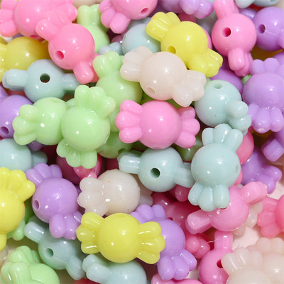 30-100 komada Akrilne perle u boji slatkiša Leptir Srce Slovo Školjka Cvijet Voće Zvijezda Kruna Razmak perle za DIY izradu nakita