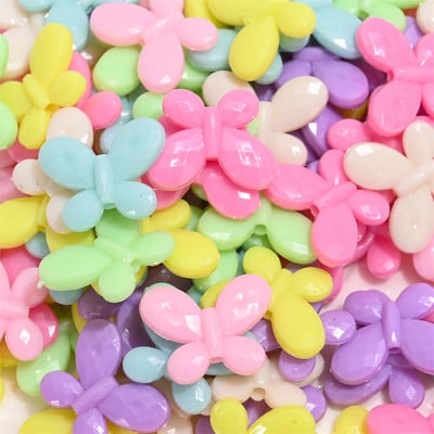 30-100 komada Akrilne perle u boji slatkiša Leptir Srce Slovo Školjka Cvijet Voće Zvijezda Kruna Razmak perle za DIY izradu nakita