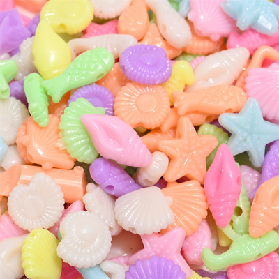 30-100 komada Akrilne perle u boji slatkiša Leptir Srce Slovo Školjka Cvijet Voće Zvijezda Kruna Razmak perle za DIY izradu nakita