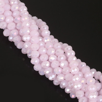 70 τμχ 8 mm Πολύχρωμες Rondelle Bicone Austria Κρυστάλλινες Χάντρες Charm Γυάλινες Χάντρες Loose Spacer Beads for DIY Jewelry Making