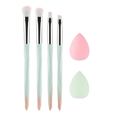 RANCAI 4 tk. Silmapintslite komplekt Pehme Juuste Smudge Crease Blending Lauvärvipintslid Beauty Sponge Egg Meigikomplekt brochas de maquillaje