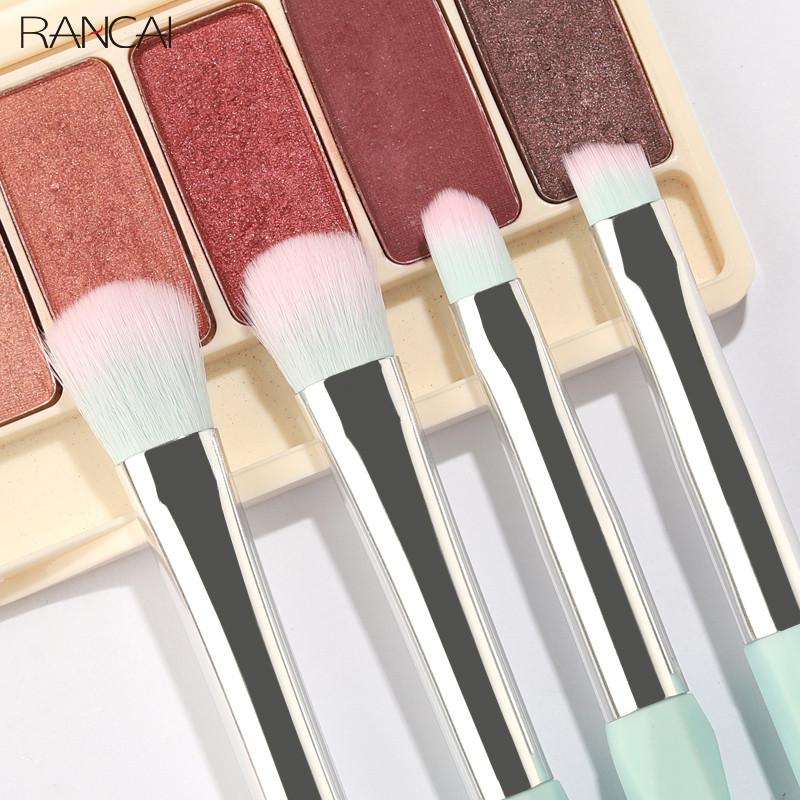 RANCAI 4 tk. Silmapintslite komplekt Pehme Juuste Smudge Crease Blending Lauvärvipintslid Beauty Sponge Egg Meigikomplekt brochas de maquillaje