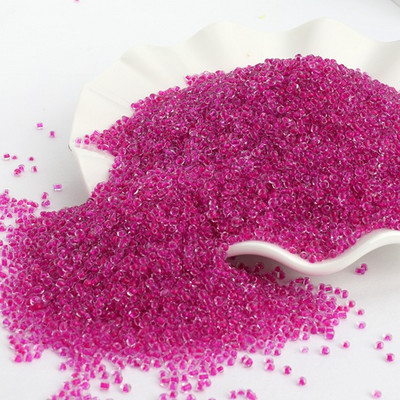 1000 τμχ/παρτίδα 2mm Διαφανή Εσωτερικά Χρώματα Τσέχικα Γυάλινες Χάντρες Κρυστάλλινα Σπόροι Στρογγυλές Τρύπες Χάντρες για DIY κοσμήματα που κατασκευάζουν χειροποίητα DIY