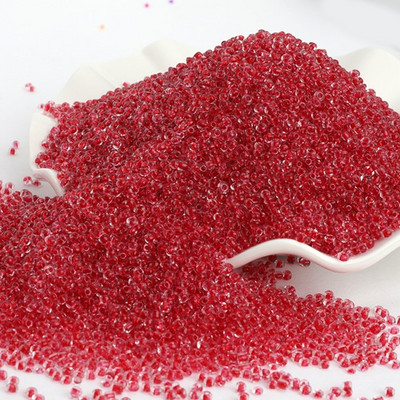 1000 τμχ/παρτίδα 2mm Διαφανή Εσωτερικά Χρώματα Τσέχικα Γυάλινες Χάντρες Κρυστάλλινα Σπόροι Στρογγυλές Τρύπες Χάντρες για DIY κοσμήματα που κατασκευάζουν χειροποίητα DIY